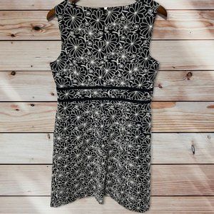 Talbots Black Floral Dress Size 10